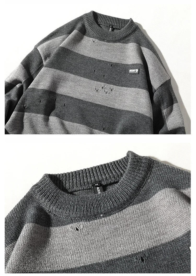 Misniki мужской свитер pull homme с круглым вырезом casaco мужской пуловер мужская уличная куртка JP19