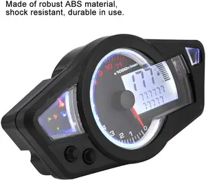 Image 1 - ユニバーサル 15000 Rpm オートバイ液晶スピードメーターオートバイデジタル走行距離計スピードメータータコメーター 2 & 4 シリンダーのためのフィット