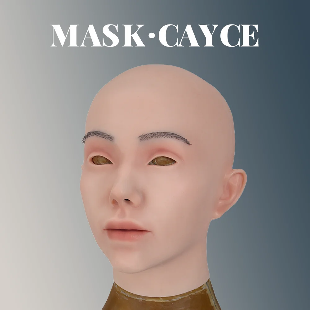 Silicone Masks Cayce Female Realistic Face Masquerade Props Halloween Cosplay For Crossdresser Transvestite Drag Queen |
