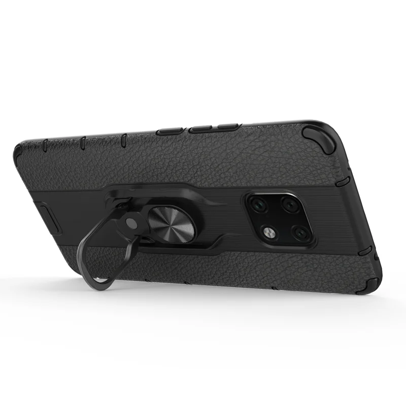 360 с металлическим откидным кольцом-опорой противоударный чехол для huawei mate 20 pro 20X Armor Case задняя крышка для huawei P30 Lite NOVA4E Capa