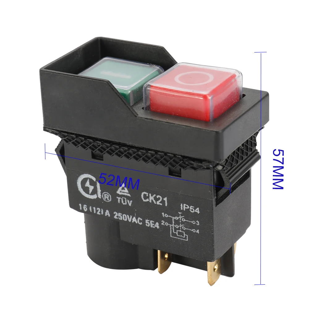 

New 250V Universal CK21B Safety Switch Emergency Stop Safe Cut Off Killer Waterproof and Dustproof Switches Electromagnetic Swit