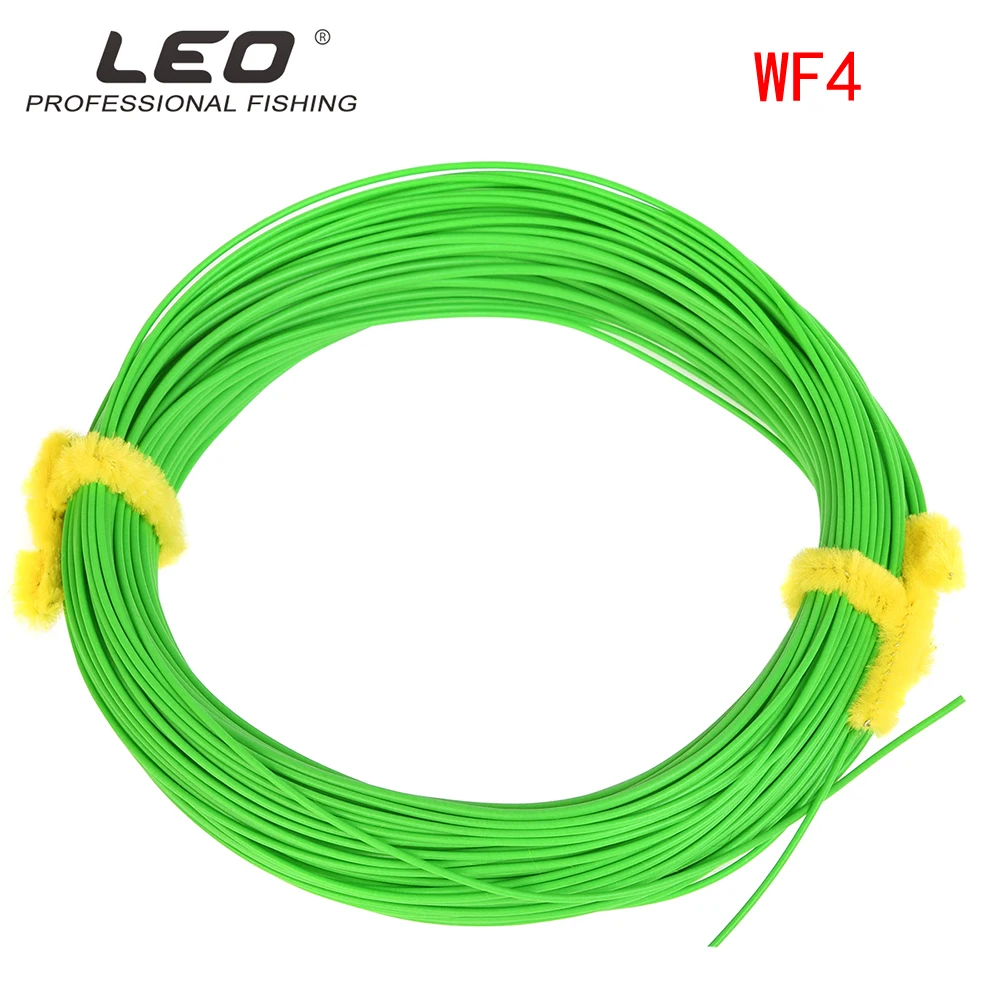 Green 4F 4F/5F/6F/7F/8F 100FT Летающая леска Вес вперед плавающая Летающая леска - Цвет: Green 4F