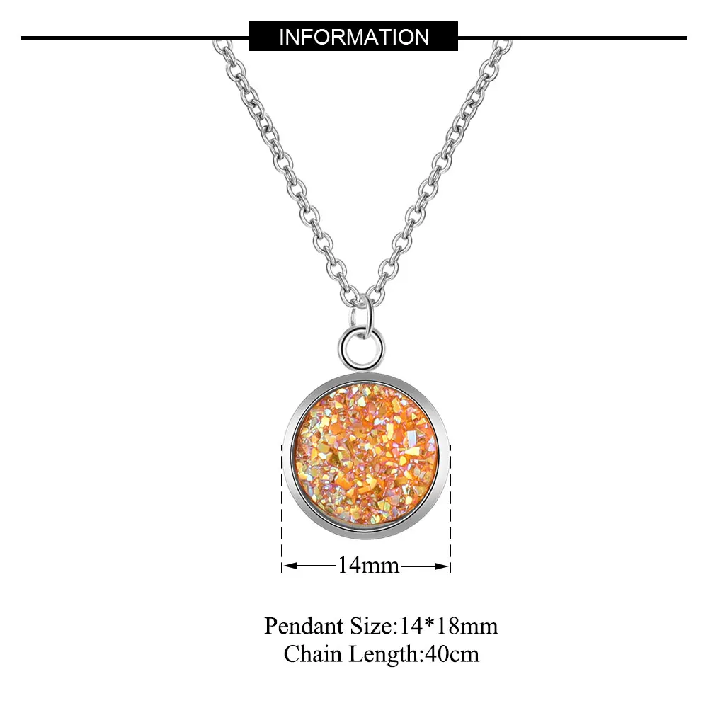 AAAAA качество из нержавеющей стали сверкающий полимерный Шарм для ожерелья для женщин модное Очаровательное ожерелье Специальный подарок