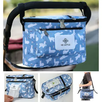 

Baby Stroller Organizer Bag Mummy Diaper Bag Hook Baby Carriage Waterproof Large Capacity Stroller Accessories Cart Hanging Bag