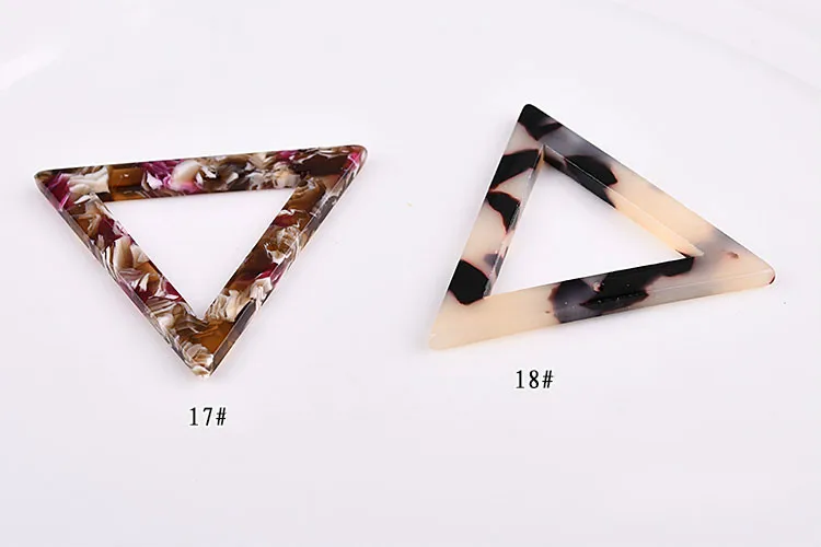 DIY ювелирные аксессуары для ушей японские треугольные серьги кулон из ацетатного