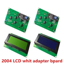 Module adaptateur d'interface de série pour arduino, LCD2004 + I2C 2004 20x4 2004A écran bleu/vert HD44780 caractères LCD /w IIC/I2C
