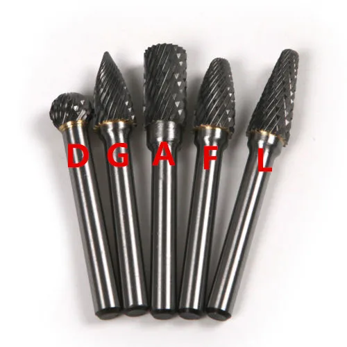 Tungsten 6mm Abrasive Tools Head Carbide Burrs For Rotary Drill Die Grinder Carving Bit 10 in 1 
