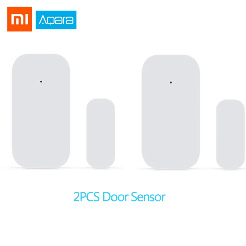 Xiaomi Aqara комплекты умного дома Gateway2 концентратор настенный беспроводной переключатель двери окна сенсор дверной звонок двусторонний модуль управления HomeKit - Цвет: Door sensorX2pcs