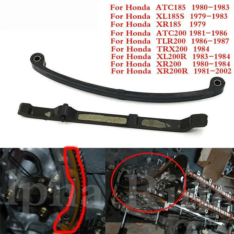 Мотоциклетный кулачковый натяжитель цепи и направляющая крышка протектор Набор для Honda XL185 79-83 XR185 1979 XL200 1983-1984 XR200 1980-1984