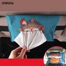 Коробка для салфеток автомобиля мультяшная Милая бумажная коробка крышка универсальная для автомобиля задний солнцезащитный козырек Висячие украшения интерьера CD50 Q01