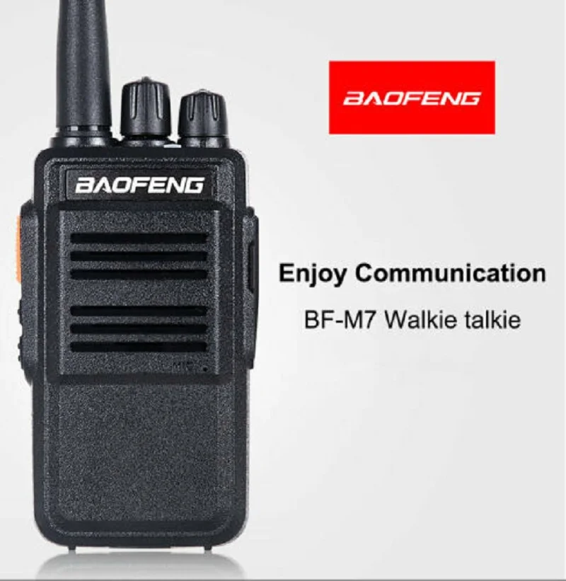 Baofeng Смарт BF-M7 иди и болтай Walkie Talkie “иди длинный Диапазон 2-передающая