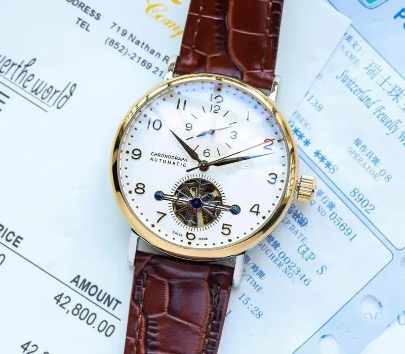 A10213 Mens Watches Top Brand Runway Luxury European Design Automatic Mechanical Watch
