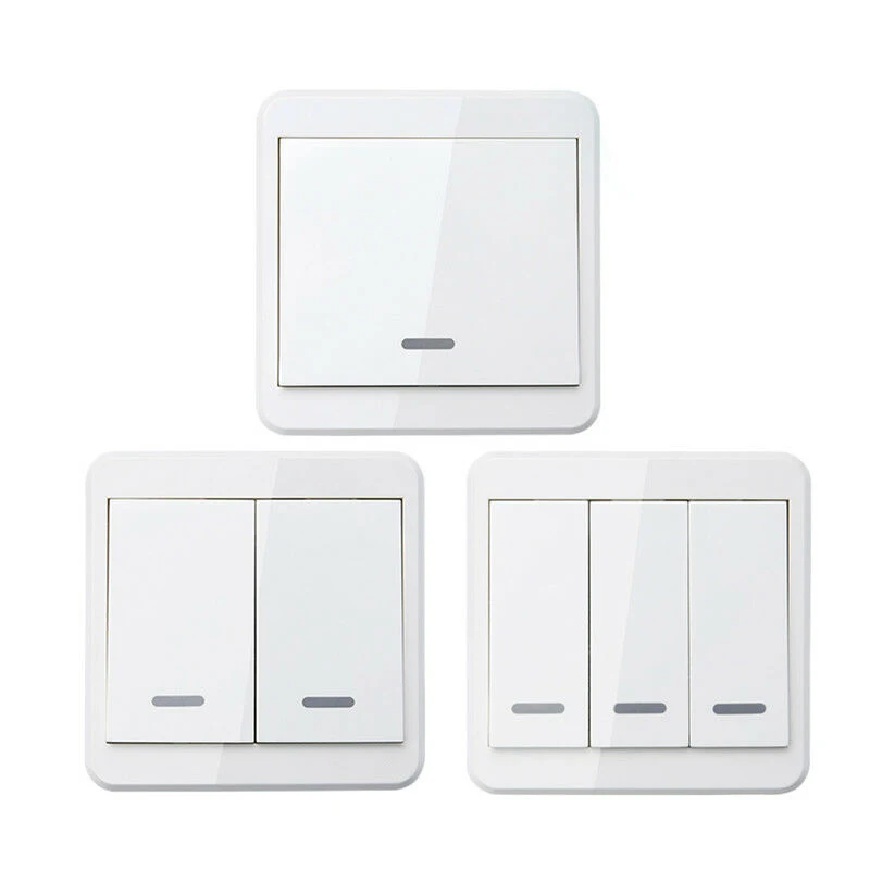 

Portable Wireless Remote Control Switch Transmitter Home Wall Panel 86 RF Light Smart Switches