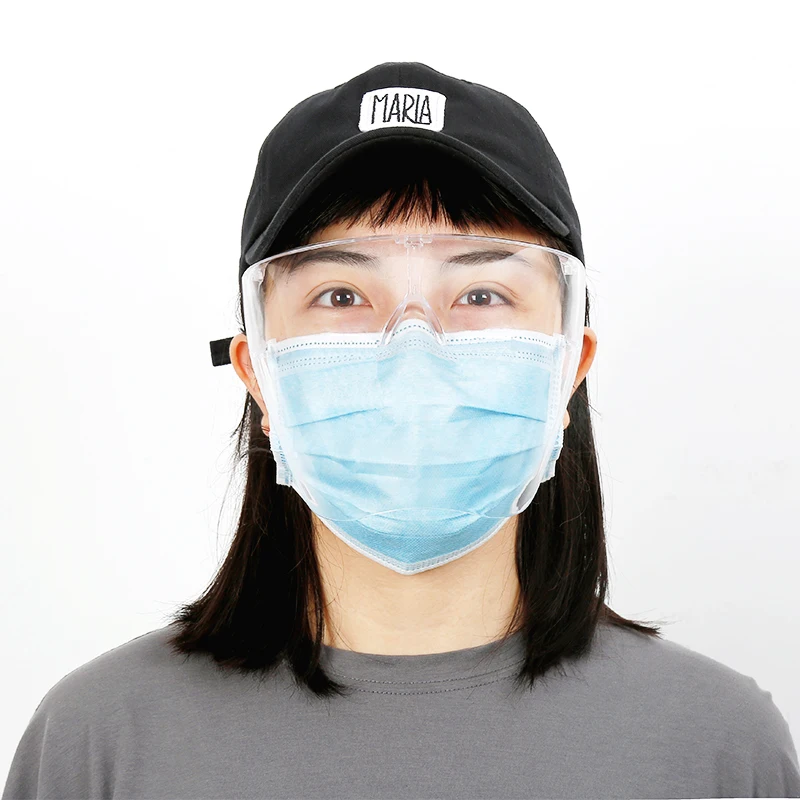 1Pcs 남자와 여자의 안경 수영 고글 안전 방수 안티 스프레이 마스크 얼굴 방패 안경 성인을위한