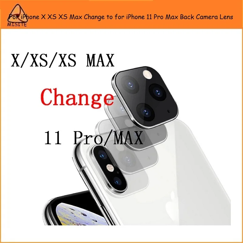 2 шт./лот,, для iPhone X, XS, XS, Max, замена, для iPhone 11, Pro, Max, задняя камера, стекло, крышка объектива, уплотнение, кронштейн, кольцо, держатель