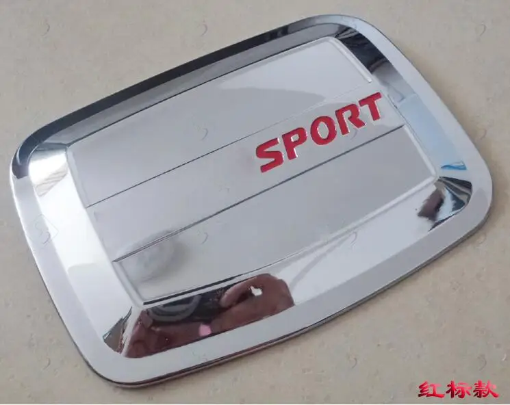 Для Mitsubishi Pajero Sport 2010 автомобильные аксессуары 1 шт. ABS хром для топлива бензина газа крышка бака отделка крышка украшения - Цвет: 1