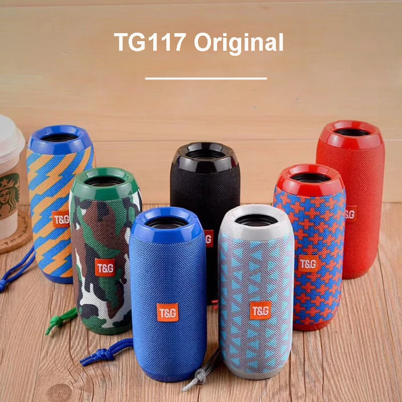 Bluetooth Speaker TG117 Portable Bluetooth Speaker Powerful Wireless Columns HIFI Soundbox for computer PC Smartphone