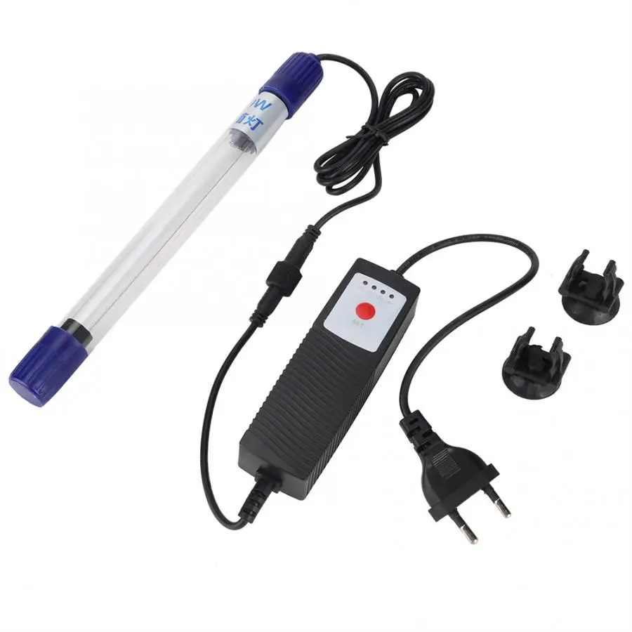 Аквариум UVC легкий стерилизатор с регулируемый таймер аквариума ультрафиолетовая лампа бактерицид дезинфекция воды обработки освещения