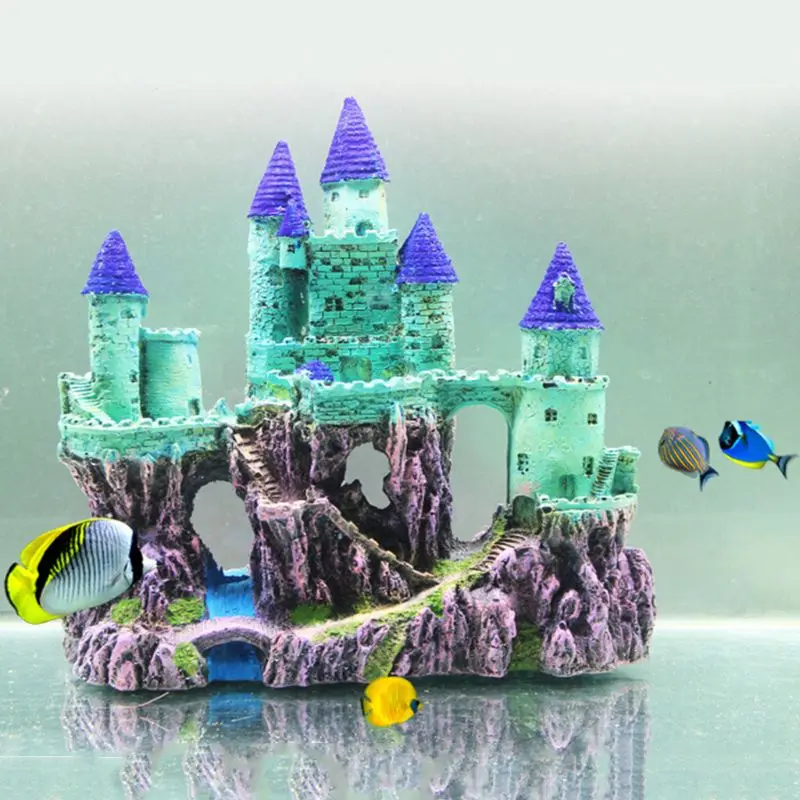 

Aquarium Dark Castle Aquarium Decor Ornament Simulation Fish Tank Decorations