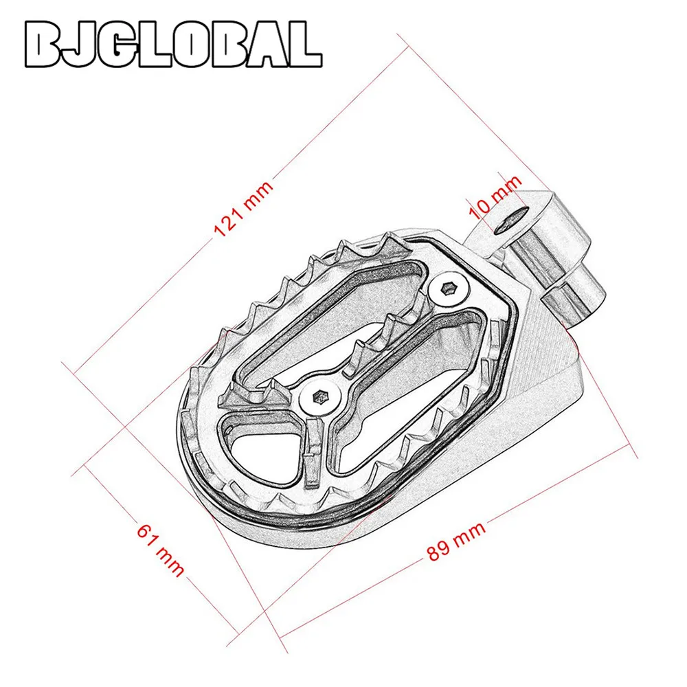 New Foot Pegs Pedals For YAMAHA YZ 125 85 250 YZ YZ85 YZ125 YZ250 YZ250F WR250F 1999- YZ450F Pit Dirt Bike Footrest Footpegs