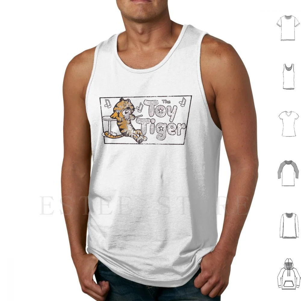 The Toy Tiger-, Ky (Logo) Canottiere Canottiera Giocattolo Senza Maniche Tiger Ky Burattone Burattino Strada The Toy Tiger Old School Vintage
