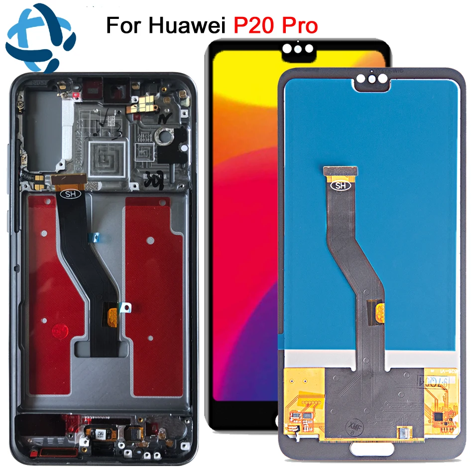6," для huawei P20 Pro ЖК-дисплей сенсорный экран панель дигитайзер P20 Plus CLT-AL01 в сборе с рамкой P20 Pro замена