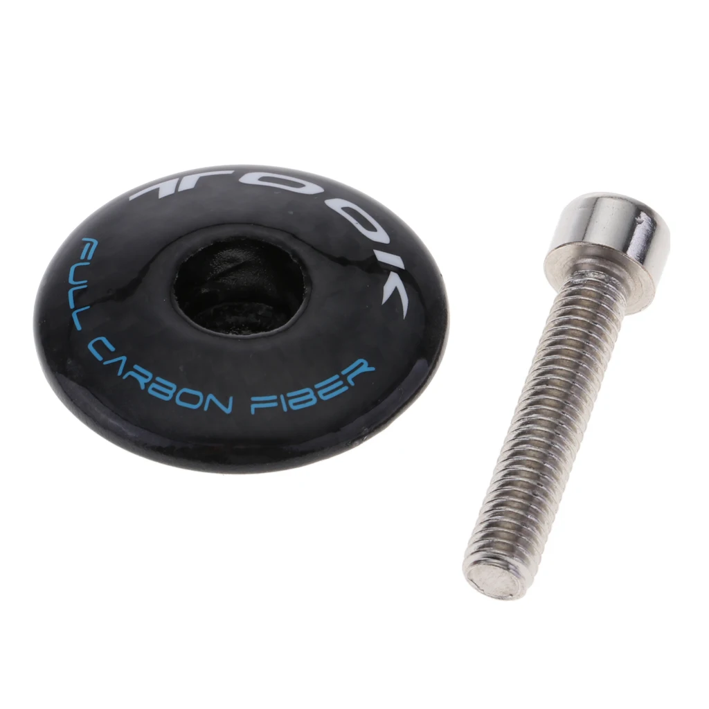 1 Set Carbon Fiber  Handlebar Covers Handle Bar Plugs Replacement