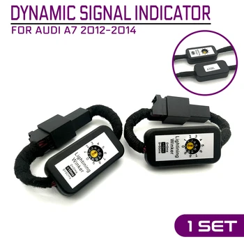 

2Pcs Car Light Dynamic Turn Signal Indicator LED Taillight Add-on Module Cable Wire Harness For Audi A7 Sportback 2012 2013 2014