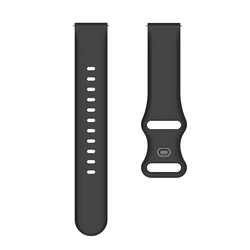 Versatile Silicone Watch Strap - Available in 20mm and 22mm Sizes for 20mm Universal (Black)