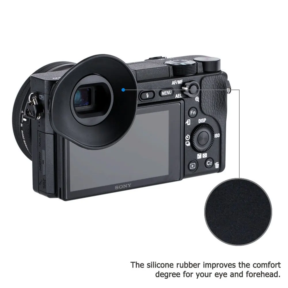 360 градусов наглазник видоискатель окуляр для sony A6100 A6000 A6300 NEX-6 NEX-7 Камера заменяет FDA-EP10