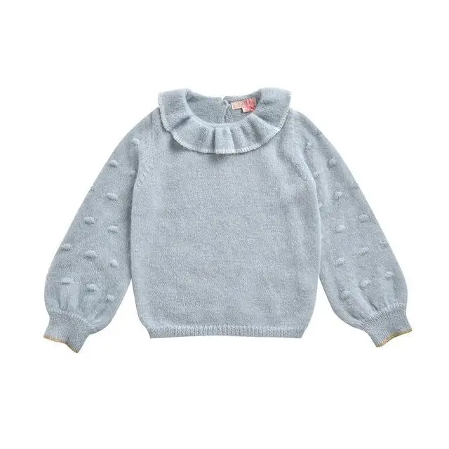 BABY CLOTHES Детские свитера г. L& M, брендовый Кардиган для девочек на осень-зиму с вышитыми цветами, Детская Хлопковая верхняя одежда - Цвет: BABY CLOTHES