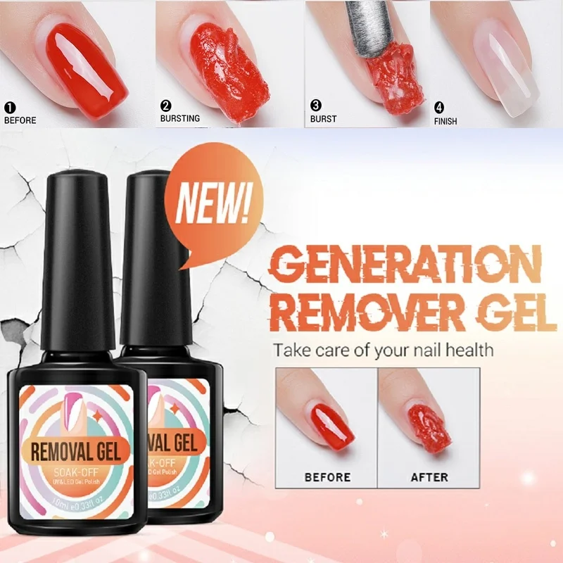 

Modelones Soak Off Remover Nail Gel Polish Fast Clean Remove Led Gel Lacquer Magic Burst Remover All Types Nail Gel