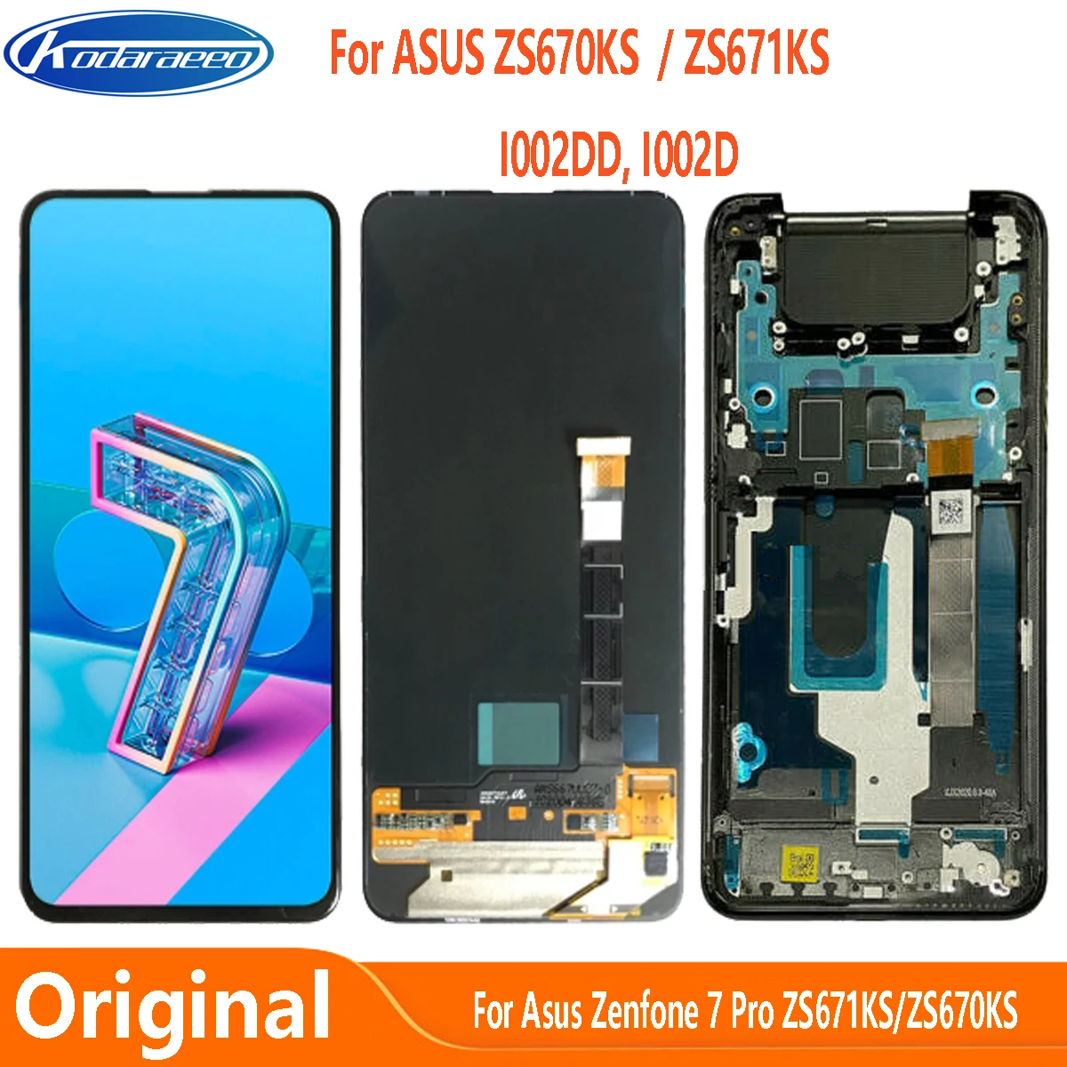 スーパーAMOLEDLCDタッチスクリーン,asus,zenfone 7 pro,zs671ks
