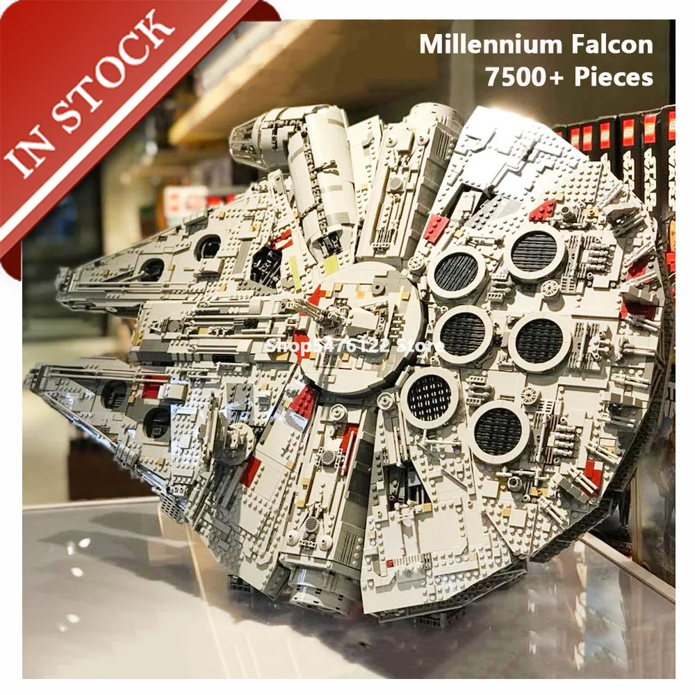 

Star Series Wars Millennium Falcon 75192 05132 In Stock Building Block 7500+Pcs Bricks UCS Moive 81085 10179 Ultimate Collection