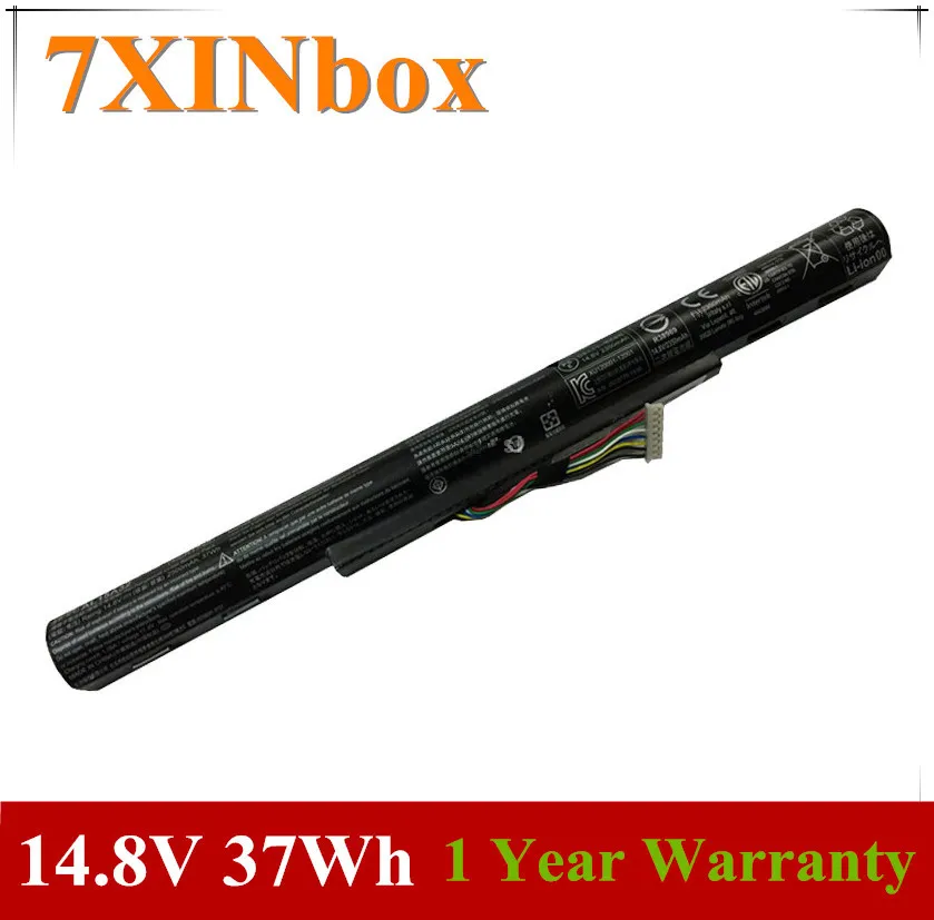 7XINbox 14,8 V 37Wh 2500 мА/ч, AL15A32 ноутбук Батарея для ACER Aspire E5-473G E5-573G E5-553G KT.00403.025 4ICR17/65