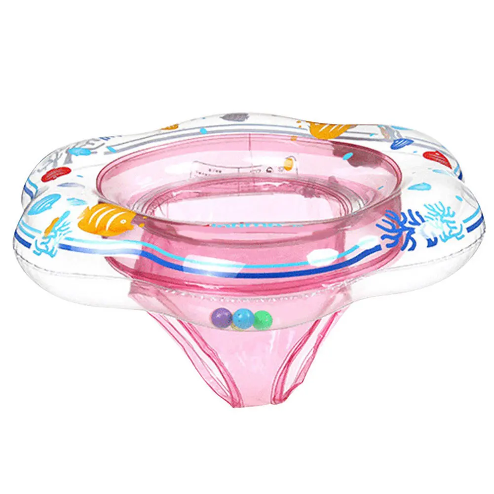 Розовый Pool Bathing Trainer Seat Floats Swimming Rings Inflatable Aid Portable Toy Durable Sport Toddler Safety Water Baby - Цвет: Розовый