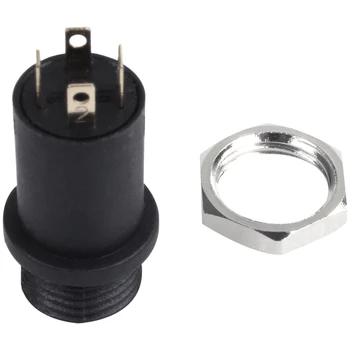 

10PCS 3.5MM Mini Stereo Female Panel Mount Headphone Jack Solder, Black 4 Conductor