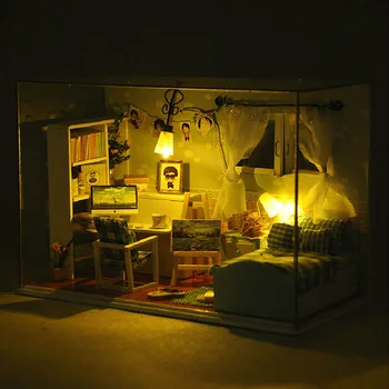 

DIY Hut Ocean Heart Creative Handmade Gift Handmade Model House Children's Toy New Year Christmas Birthday Gift P231