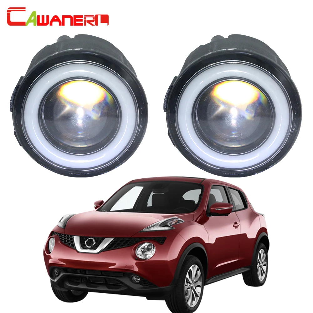 Cawanerl для Nissan Juke F15 хэтчбек 2010- Автомобильный светодиодный противотуманный светильник Ангел глаз DRL Дневной ходовой светильник H11 белый 12 В 2 штуки