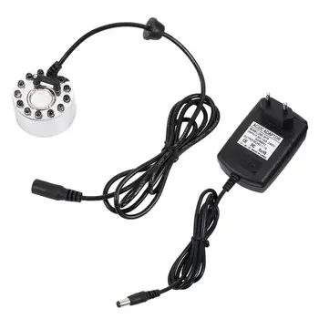 

1 Set Mist Maker Useful LED Light Rockery Bonsai Mist Maker Fountain Pond Fog Atomizer Air Humidifier