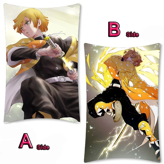 02 Аниме Demon Slayer: Kimetsu no Yaiba Kamado Tanjirou Dakimakura длинная подушка для объятий чехол кровать подушка Pilow Cover 2WAY 35x55 см - Цвет: 02
