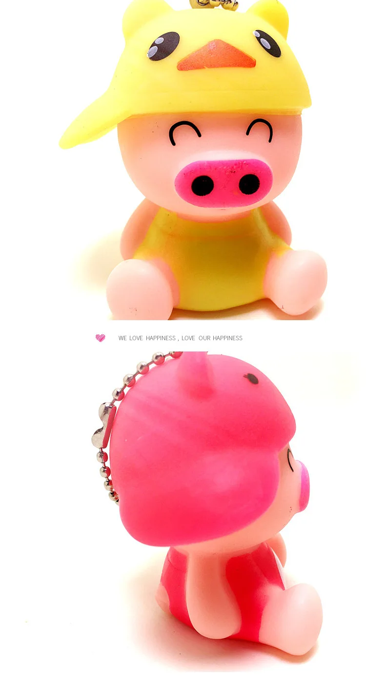 Творческий McDull свинья колокольчик брелок кукла автомобиль брелок для ключей кулон изысканные маленькие подарки Настраиваемые