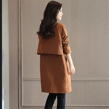 

Coats Windbreaker Female 2020 Spring Autumn Fashion New Korean Coat Woman Plus Size Loose Solid Women's Casual Trench Clothes