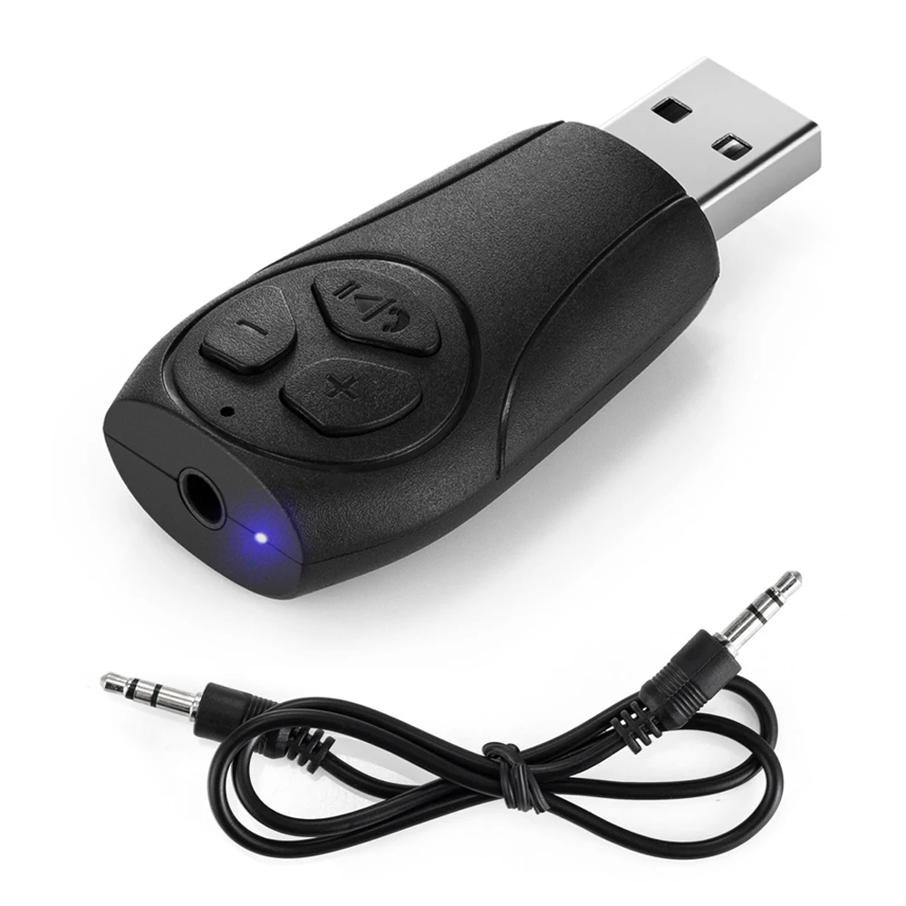 Мини Bluetooth беспроводной аудиоресивер аудио адаптер USB Hands-free Kit Встроенный AUX микрофона Out TF кард-ридер