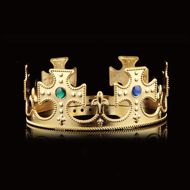 

King Queen Headdress Crown Birthday Cosplay Adjustable Festival Makeup Dancing Party Supplies tiara bride queen crown tiara