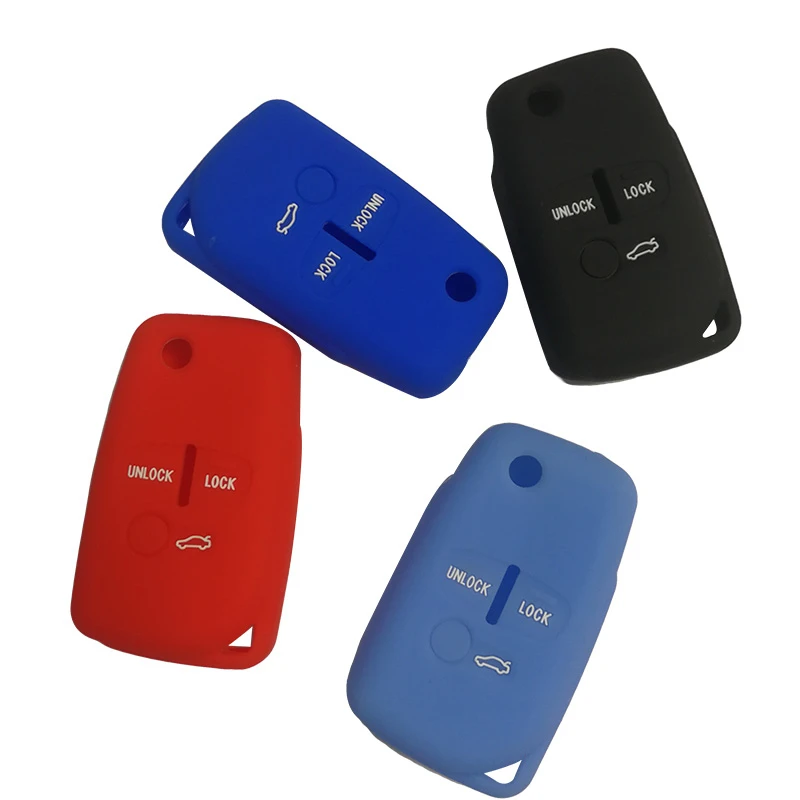 

Flip Key Case Cover For Mitsubishi EX Galant Pajero ASX Outlander Lancer 2 Button Silicone Remote Control Covers For Car Keys