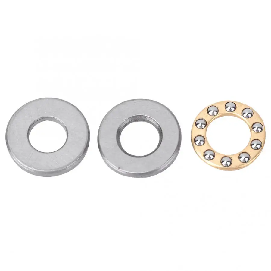 10pcs Thrust Ball Bearing Miniature High Rate High Accuracy Flat Steel Bearings Set
