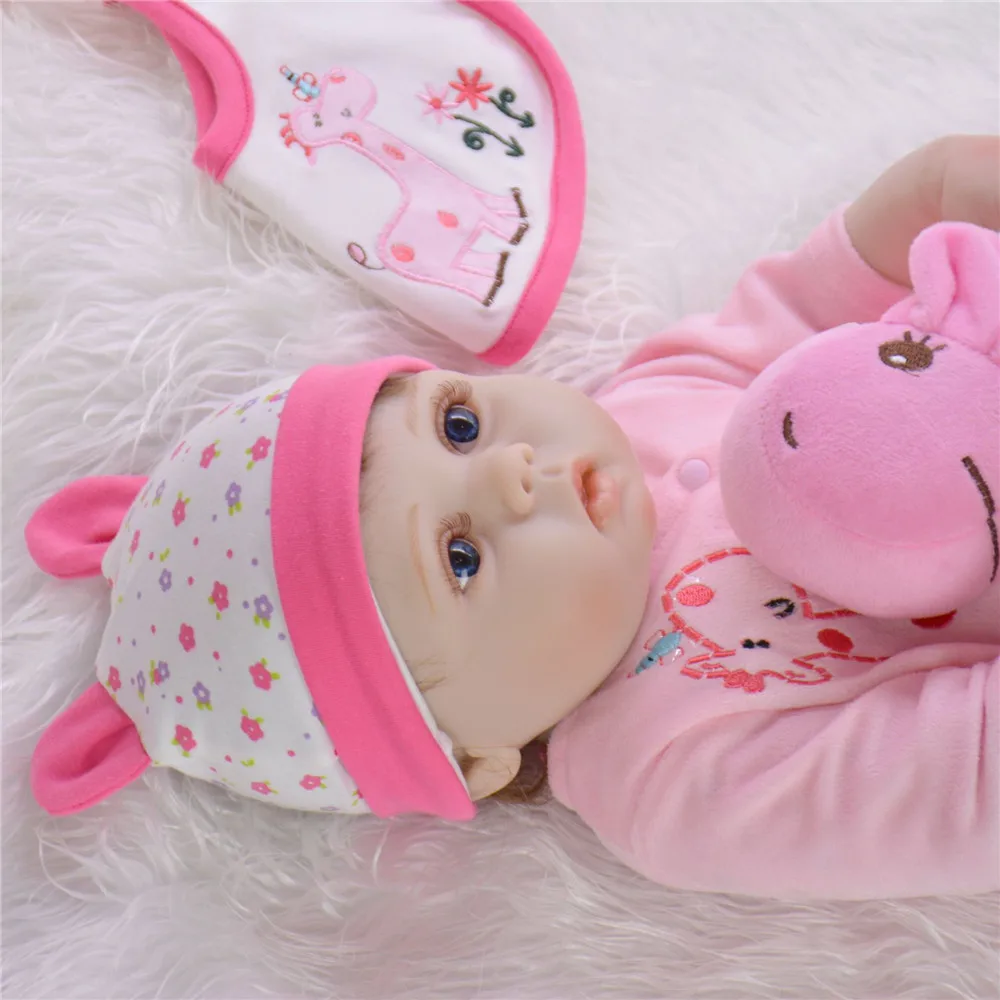 Bebes reborn de silicone real inteiro boneca menina 2" 57 см девочка принцесса reborn baby кукла" малыш "подарок