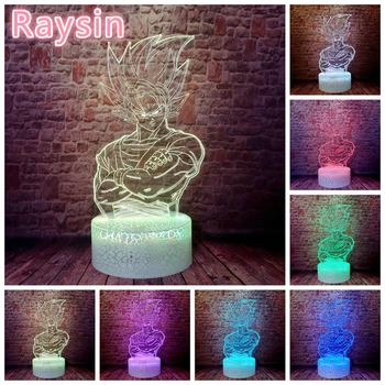 

Dragon Ball Super Messiah Legends 3D Monkey King's Son Action Figure Crack Base Touch 7 Color Change Night Light for Child Xmas