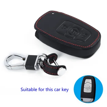 

1Pc Car Key Cover Replacement For Great Wall Haval H6 2015 C50 Accessories Protect Decorative Keys Black Leather Key Case